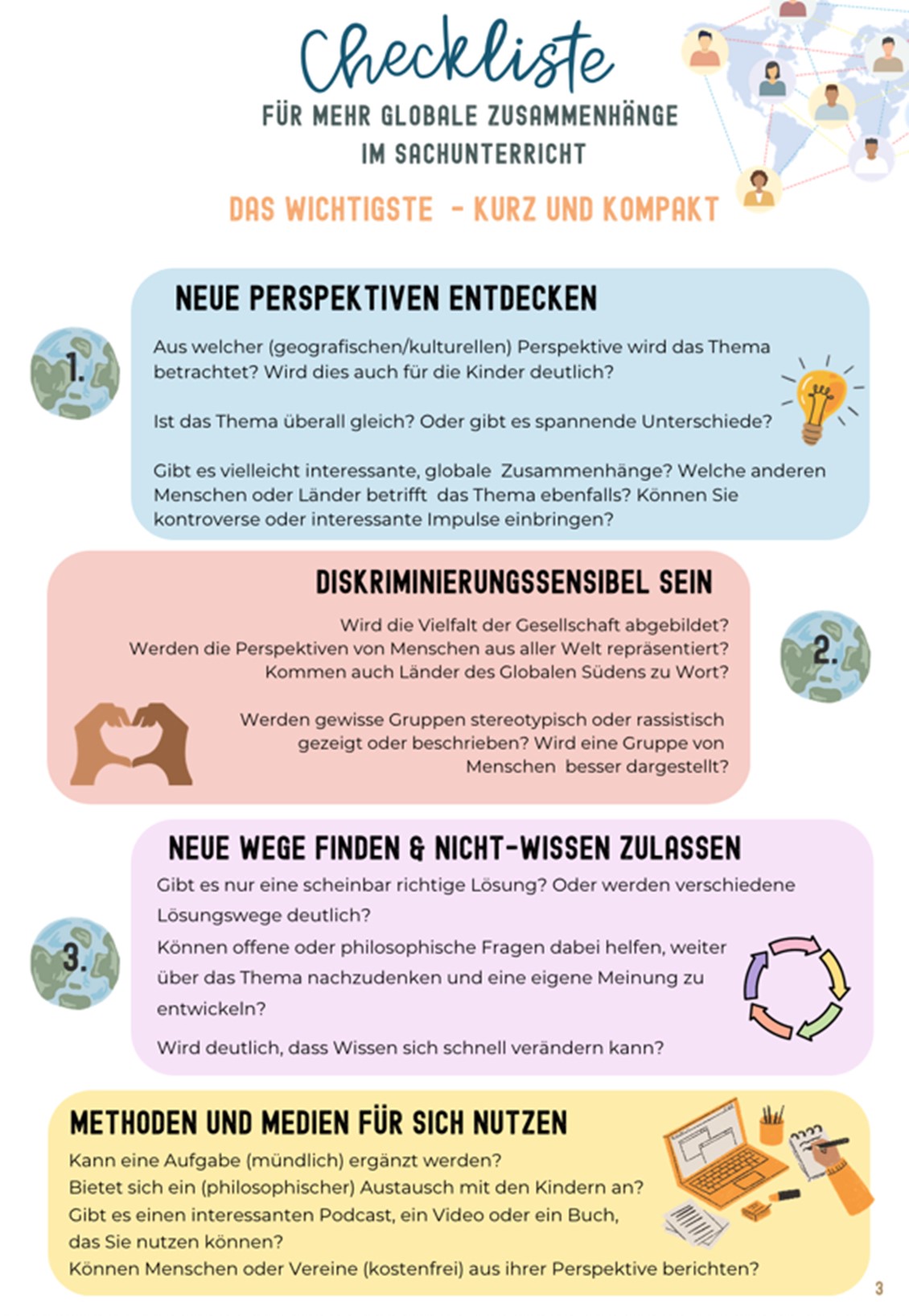 Short Instructions on how to use the checklist 